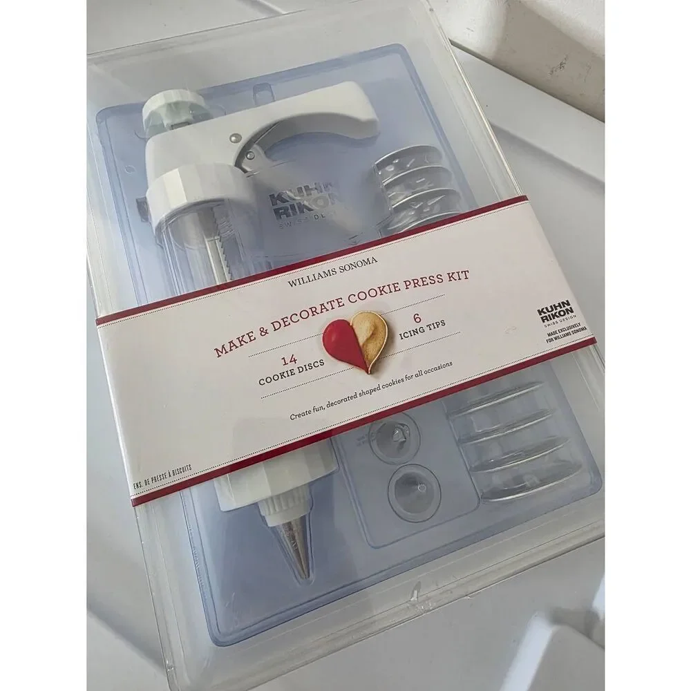 Kuhn Rikon Williams Sonoma Cookie Press Kit NEW